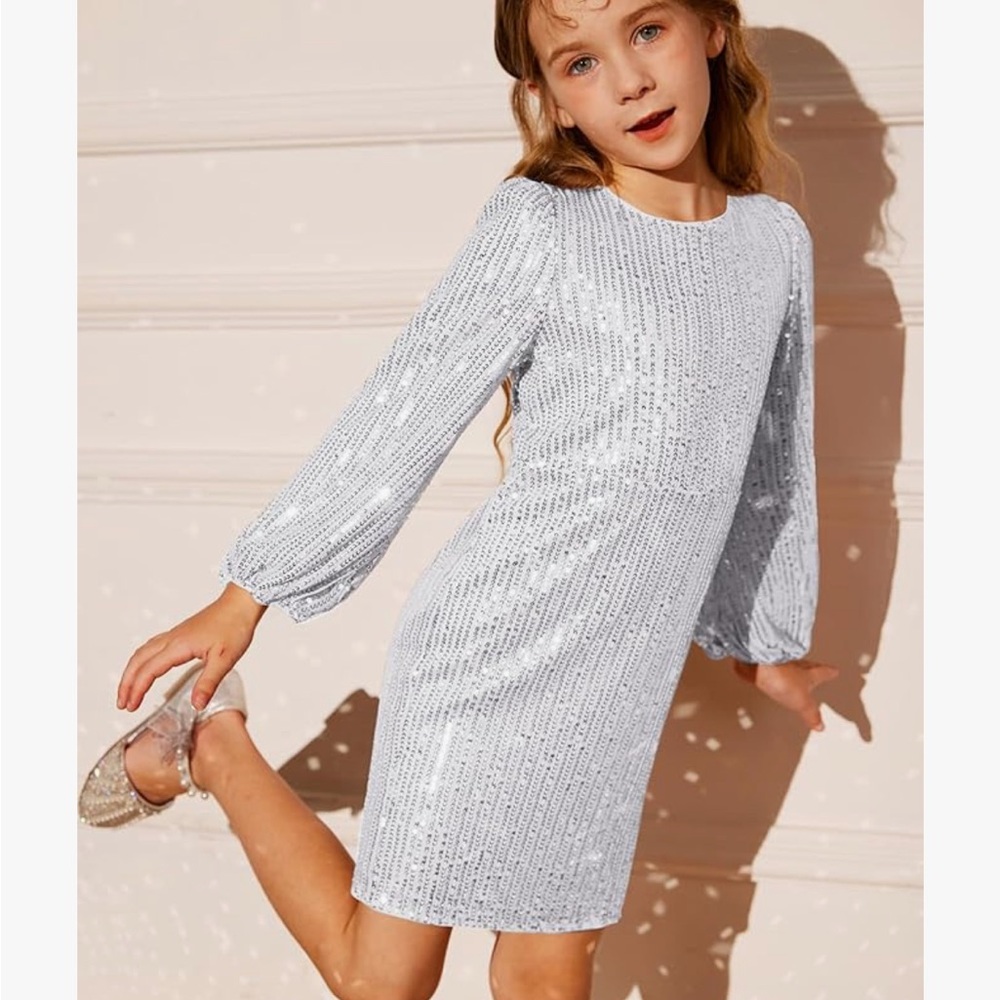 GRACE KARIN Girls Sparkly Sequin Formal Dress